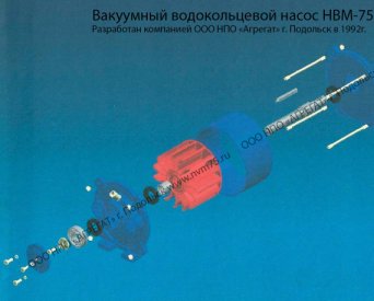 Насос, вакуумный насос, вакуумный насос НВМ-70, вакуумный насос НВМ-75, вакуумный водокольцевой насос НВМ, НВМ-75 Подольск, Насос НВМ-75